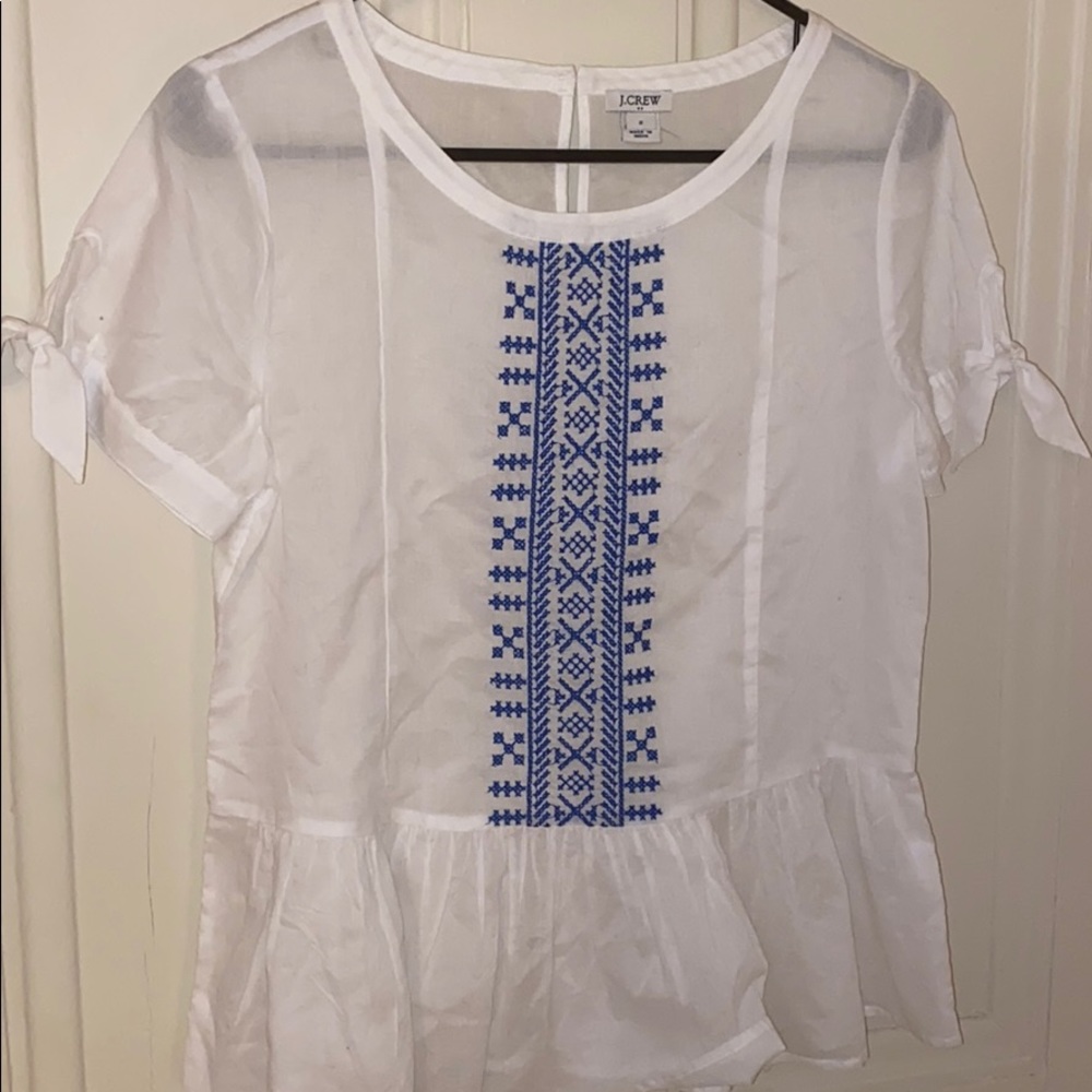 J. Crew white cotton shirt